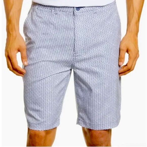 JOHNNIE O Czervik Floral Flat Front Shorts Preppy Golf Casual Effortless - Picture 2 of 8